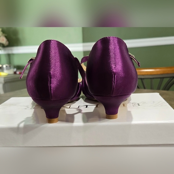 ERIJUNOR Satin Bridal Wedding Shoes #744, 745 - Picture 7 of 13